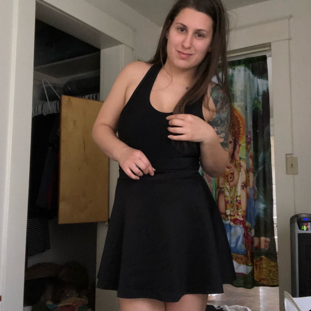 Adorable Black Mini Circle Skirt
